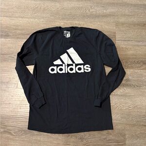 Adidas Men's Black Long Sleeve Tee
